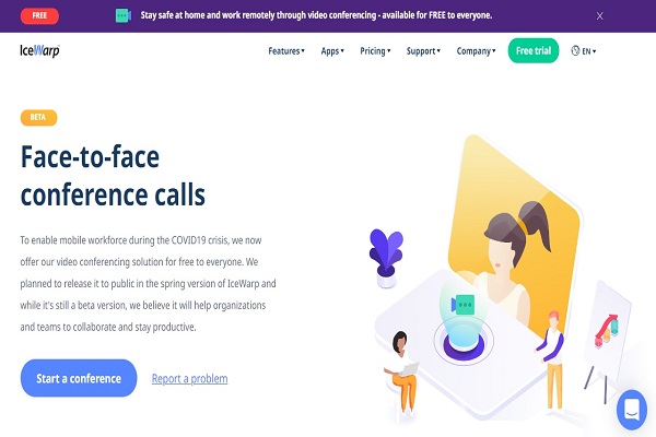 At the wake of COVID19 crisis, IceWarp offers Free Video Conferencing Solution