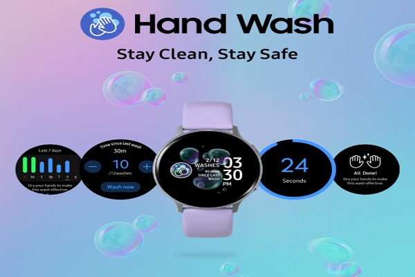 Hand-washing app for Samsung smartwatches