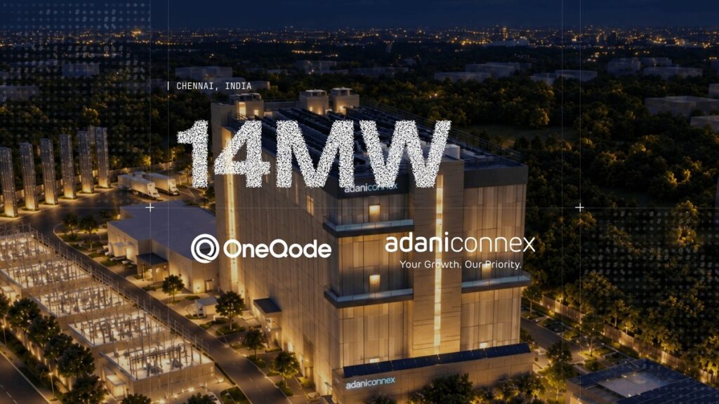 OneQode Signs 14 MW AI Data Centre Deal with AdaniConneX in Chennai, Eyes Path to 114 MW